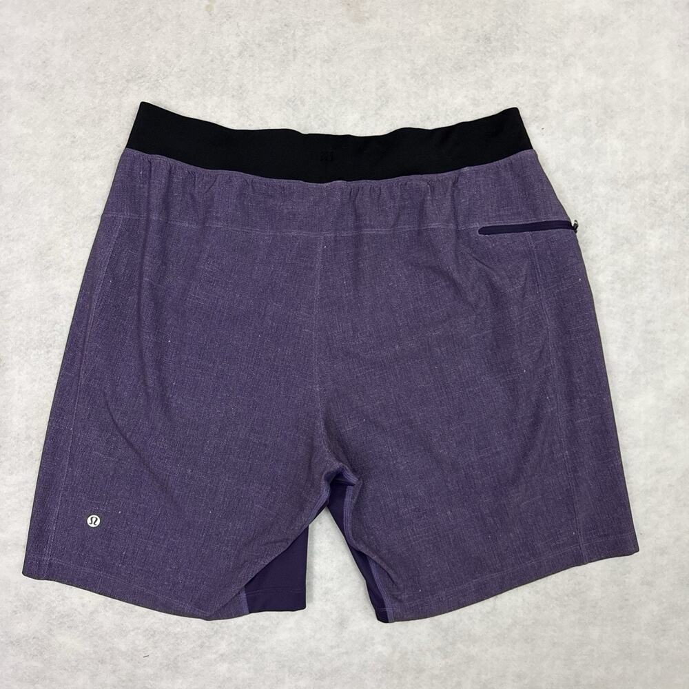 Lululemon T.H.E. Short Mens XL Purple 9 Inch Linerless Gym Training - Picture 5 of 10